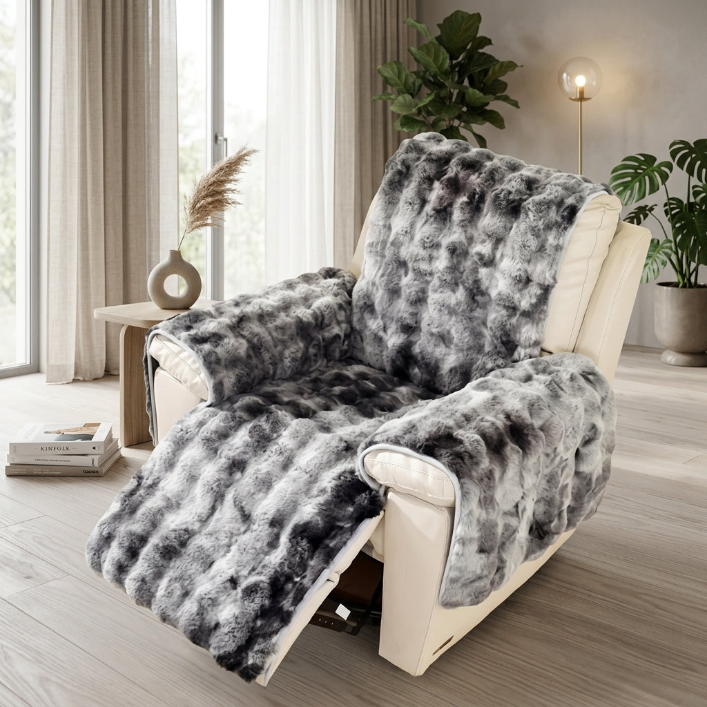 Miękki Pikowany Pokrowiec na Fotel Relax | Świetlora