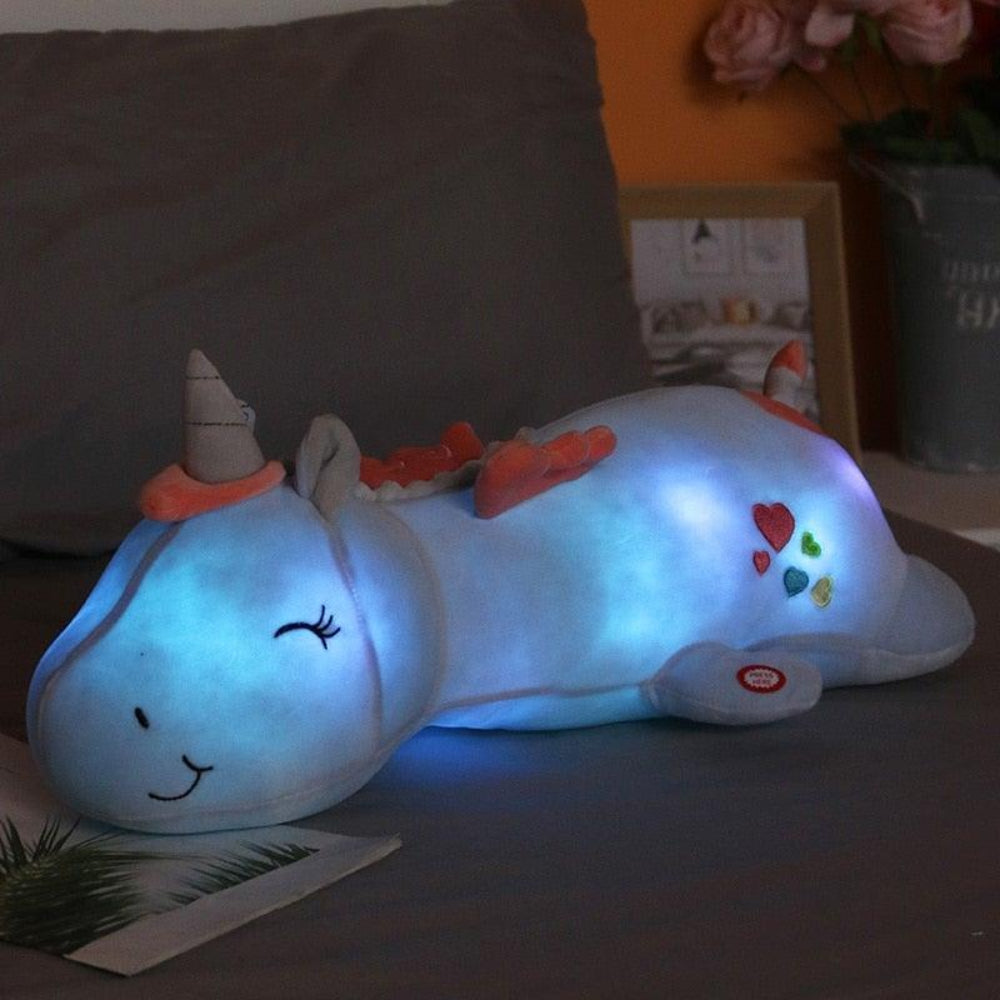 Świecący Jednorożec Pluszak | Maskotka Jednorożec-Night Light-Polizatto