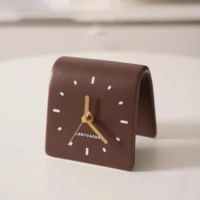 Zegar Biurkowy | Budzik Analogowy-Desk Clock-Polizatto