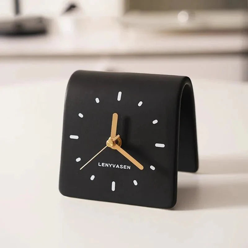 Zegar Biurkowy | Budzik Analogowy-Desk Clock-Polizatto