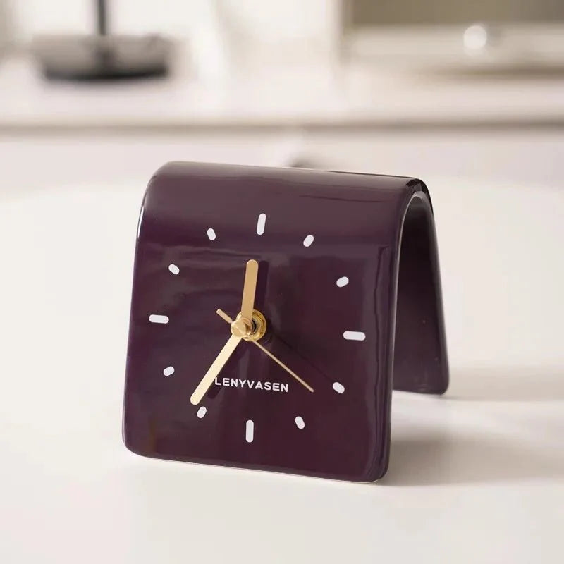 Zegar Biurkowy | Budzik Analogowy-Desk Clock-Polizatto