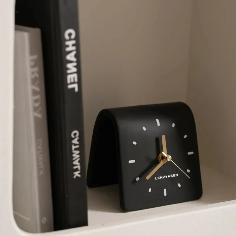 Zegar Biurkowy | Budzik Analogowy-Desk Clock-Polizatto