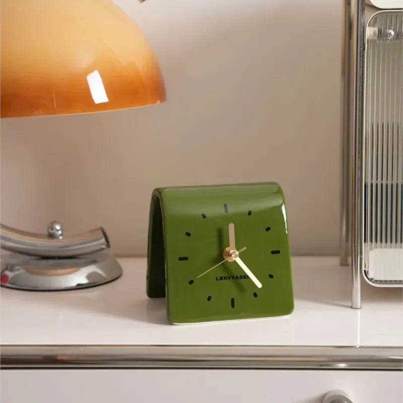 Zegar Biurkowy | Budzik Analogowy-Desk Clock-Polizatto