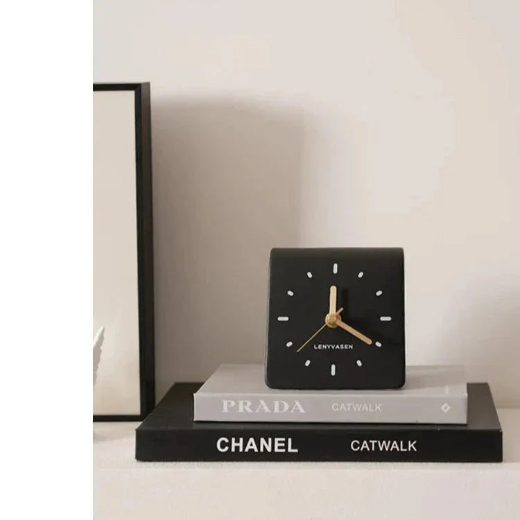 Zegar Biurkowy | Budzik Analogowy-Desk Clock-Polizatto