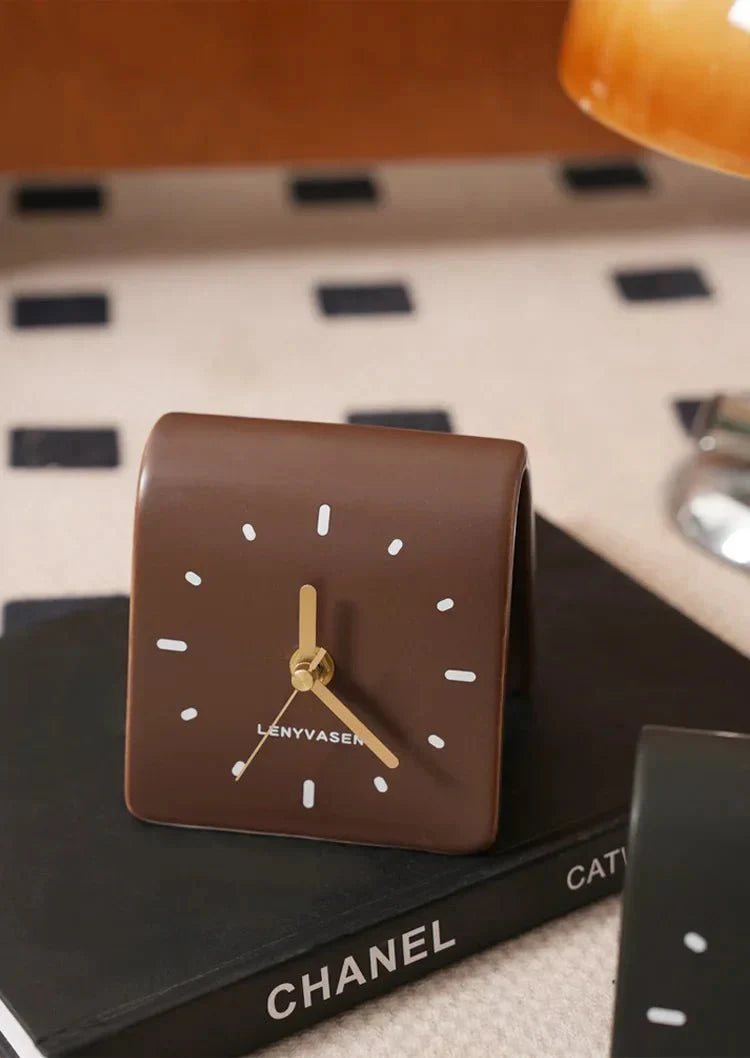 Zegar Biurkowy | Budzik Analogowy-Desk Clock-Polizatto