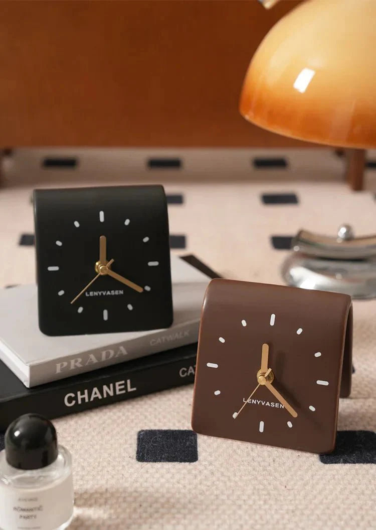 Zegar Biurkowy | Budzik Analogowy-Desk Clock-Polizatto