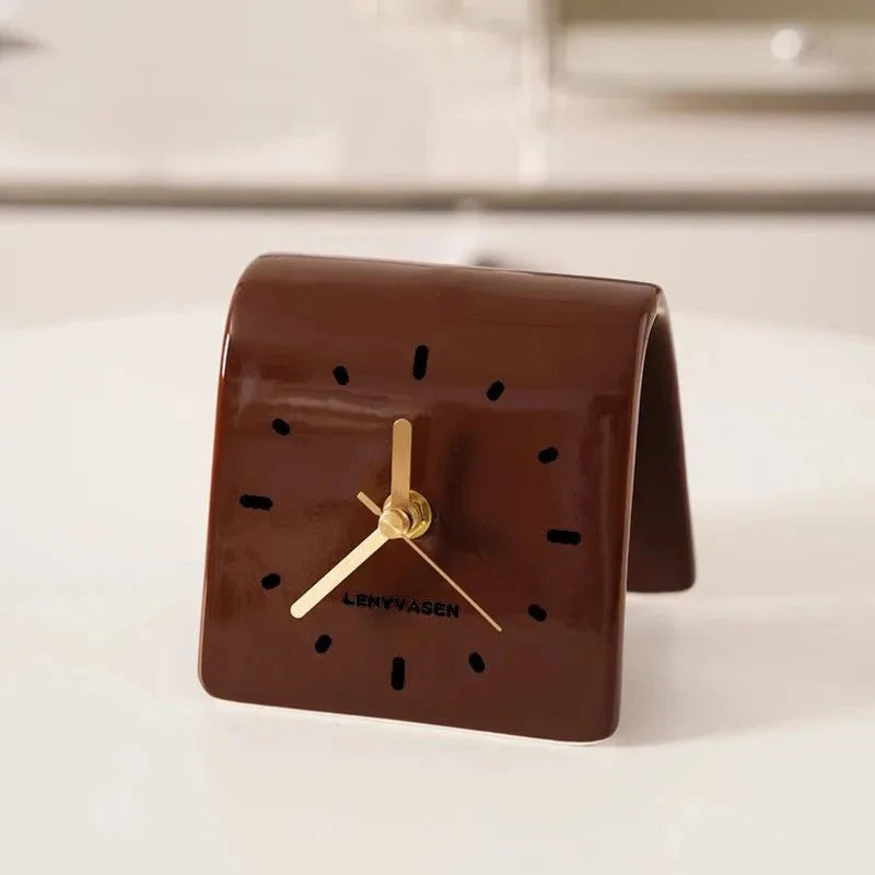 Zegar Biurkowy | Budzik Analogowy-Desk Clock-Polizatto