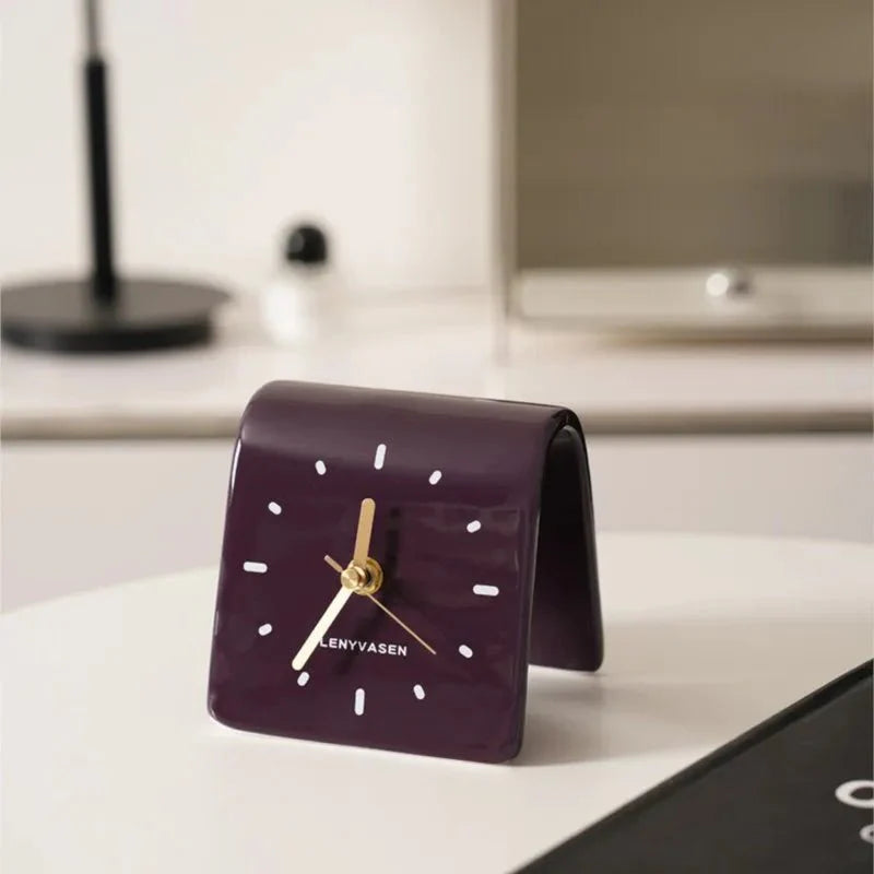 Zegar Biurkowy | Budzik Analogowy-Desk Clock-Polizatto