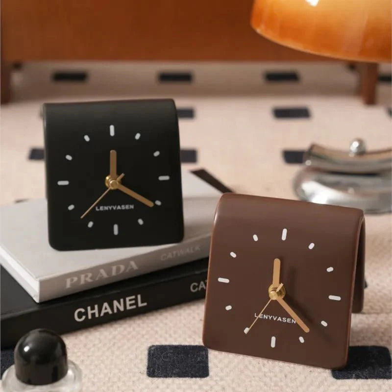 Zegar Biurkowy | Budzik Analogowy-Desk Clock-Polizatto
