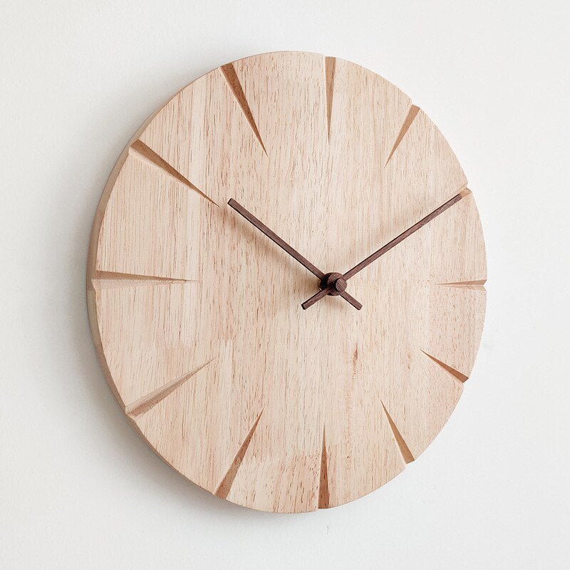 Drewniany Zegar Ścienny | Nowoczesny Zegar Ścienny-Wall Clock-Polizatto