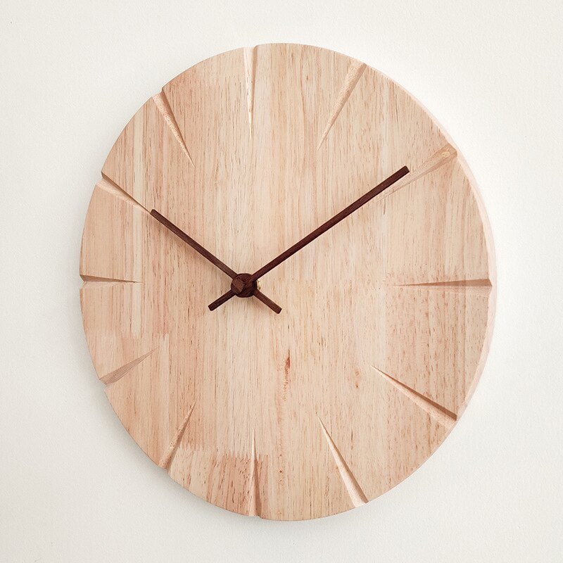 Drewniany Zegar Ścienny | Nowoczesny Zegar Ścienny-Wall Clock-Polizatto