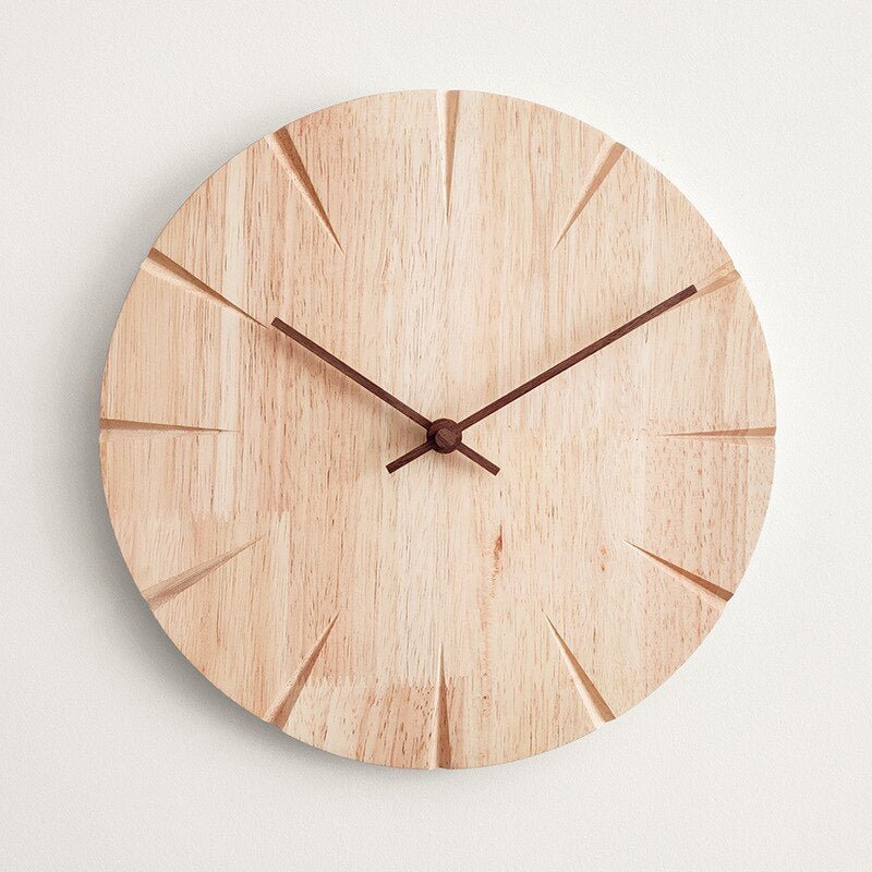 Drewniany Zegar Ścienny | Nowoczesny Zegar Ścienny-Wall Clock-Polizatto