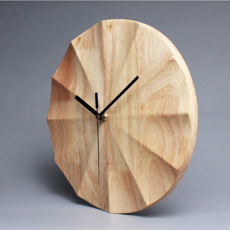 Minimalistyczny Zegar Ścienny | Drewniany Zegar Ścienny-Wall Clock-Polizatto