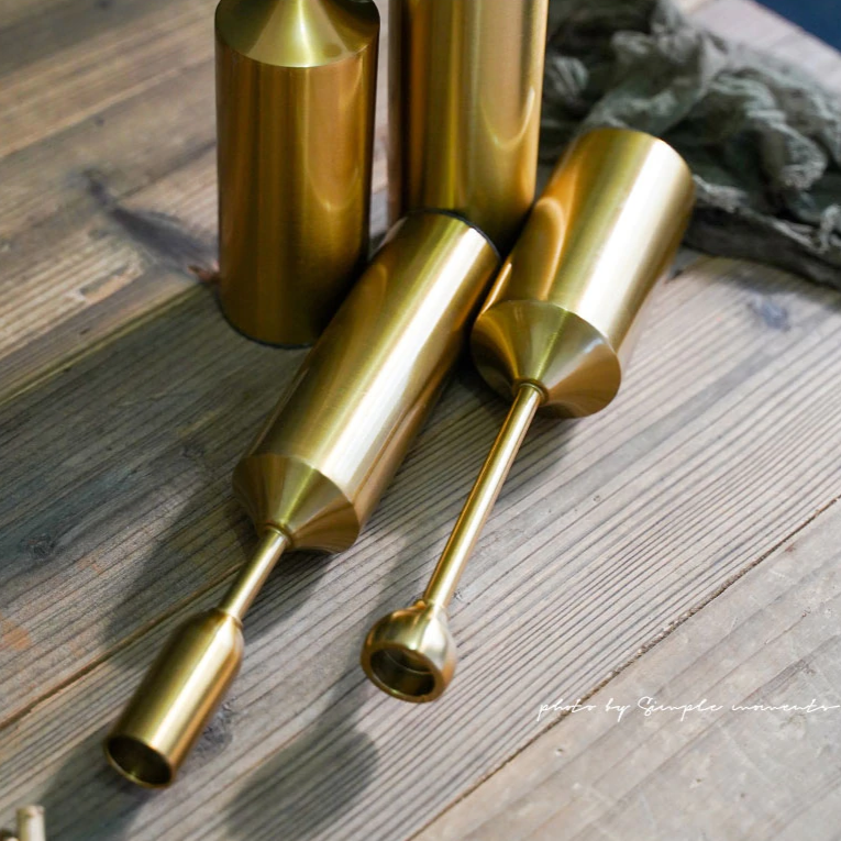 Zestaw Świeczników Na Stół | Złote Świeczniki Nowoczesne-Candle Holder-Polizatto