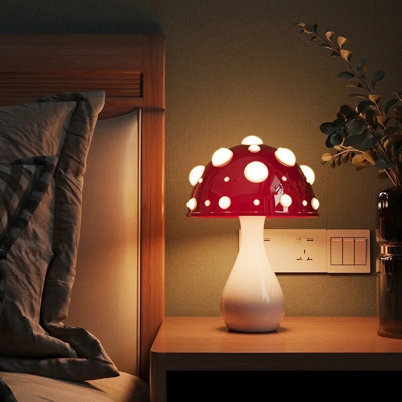 Lampa Stołowa LED | Lampa Grzybowa-Table Lamp-Polizatto