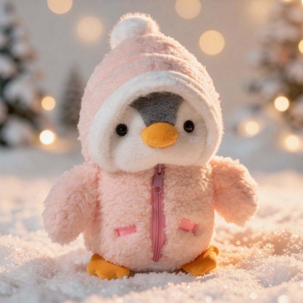 Pluszak Pingwin | Maskotka Dla Niemowlaka-Stuffed Animal-Polizatto