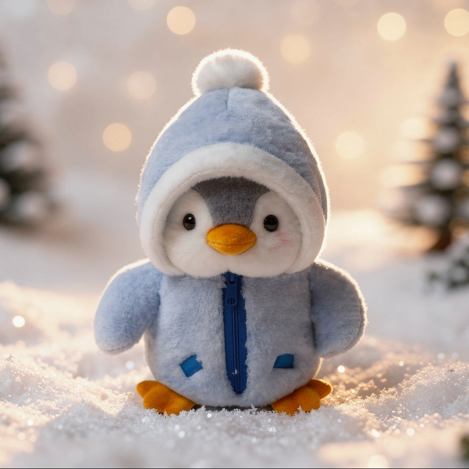 Pluszak Pingwin | Maskotka Dla Niemowlaka-Stuffed Animal-Polizatto