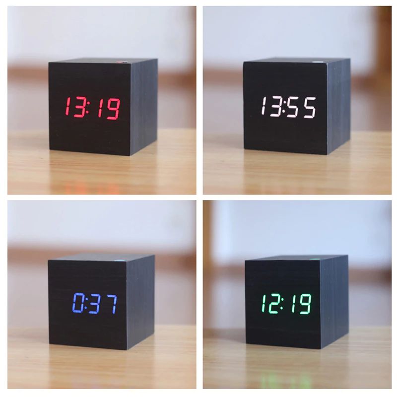 Elektroniczny Zegar LED | Zegar Stołowy-Desk Clock-Polizatto