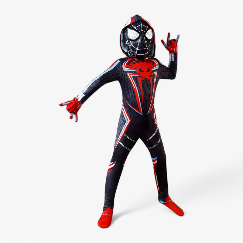Czarny Kostium Superbohatera | Strój Spiderman Dla Dzieci