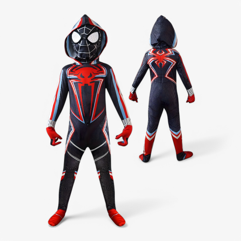 Czarny Kostium Superbohatera | Strój Spiderman Dla Dzieci