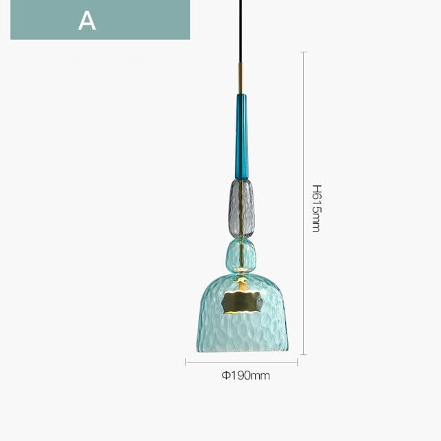 Lampa Wisząca Szklana | Kolorowa Designerska Lampa-Ceiling Lamp-Polizatto