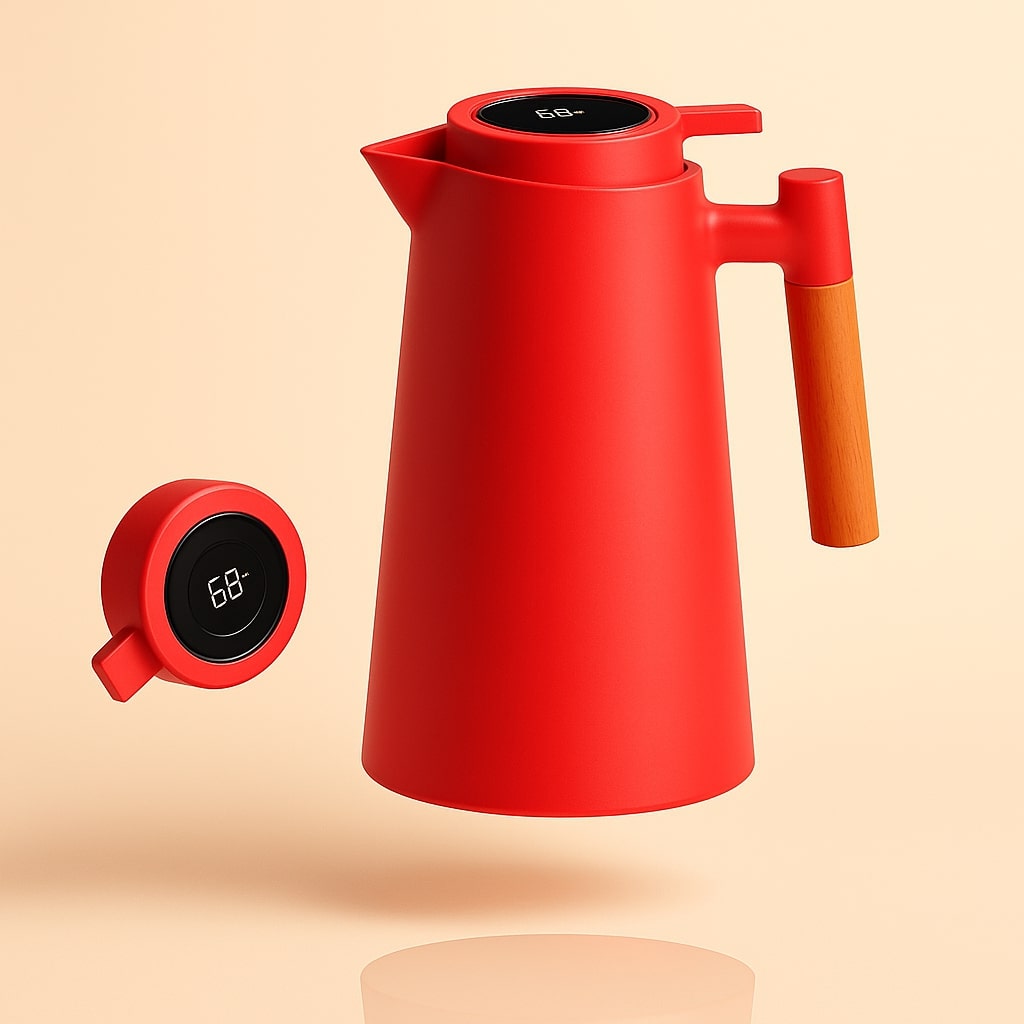 Dzbanek Termiczny | Termos Z Wyświetlaczem Temperatury-Thermos-Polizatto