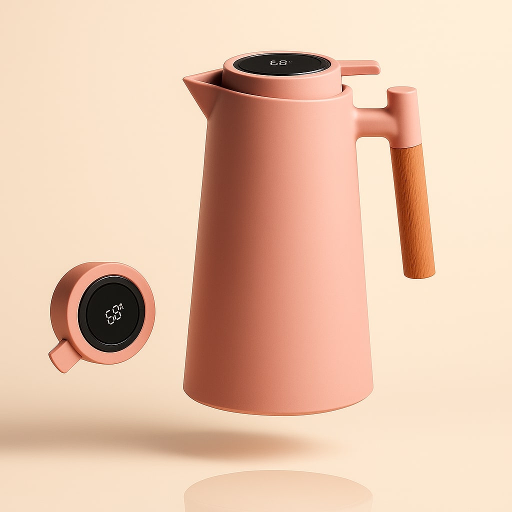 Dzbanek Termiczny | Termos Z Wyświetlaczem Temperatury-Thermos-Polizatto