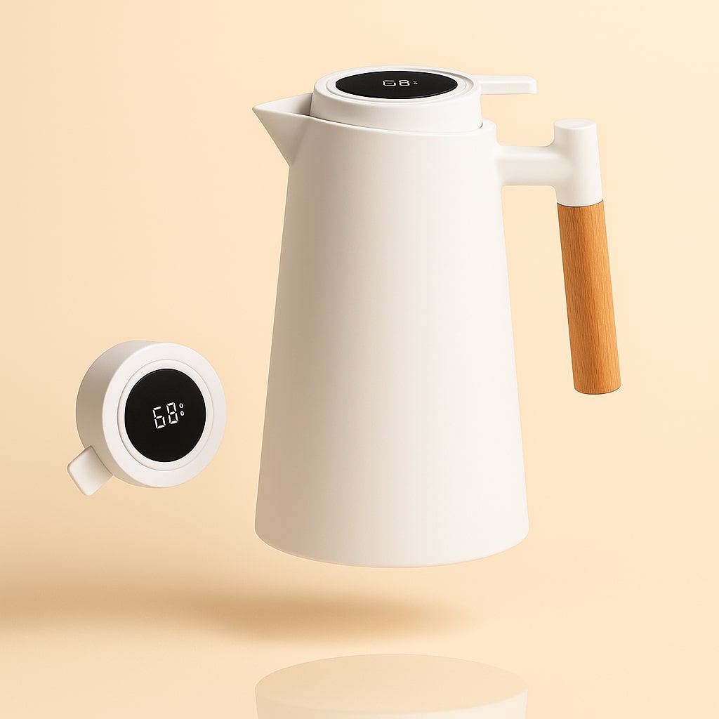 Dzbanek Termiczny | Termos Z Wyświetlaczem Temperatury-Thermos-Polizatto
