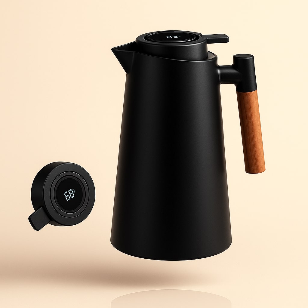 Dzbanek Termiczny | Termos Z Wyświetlaczem Temperatury-Thermos-Polizatto