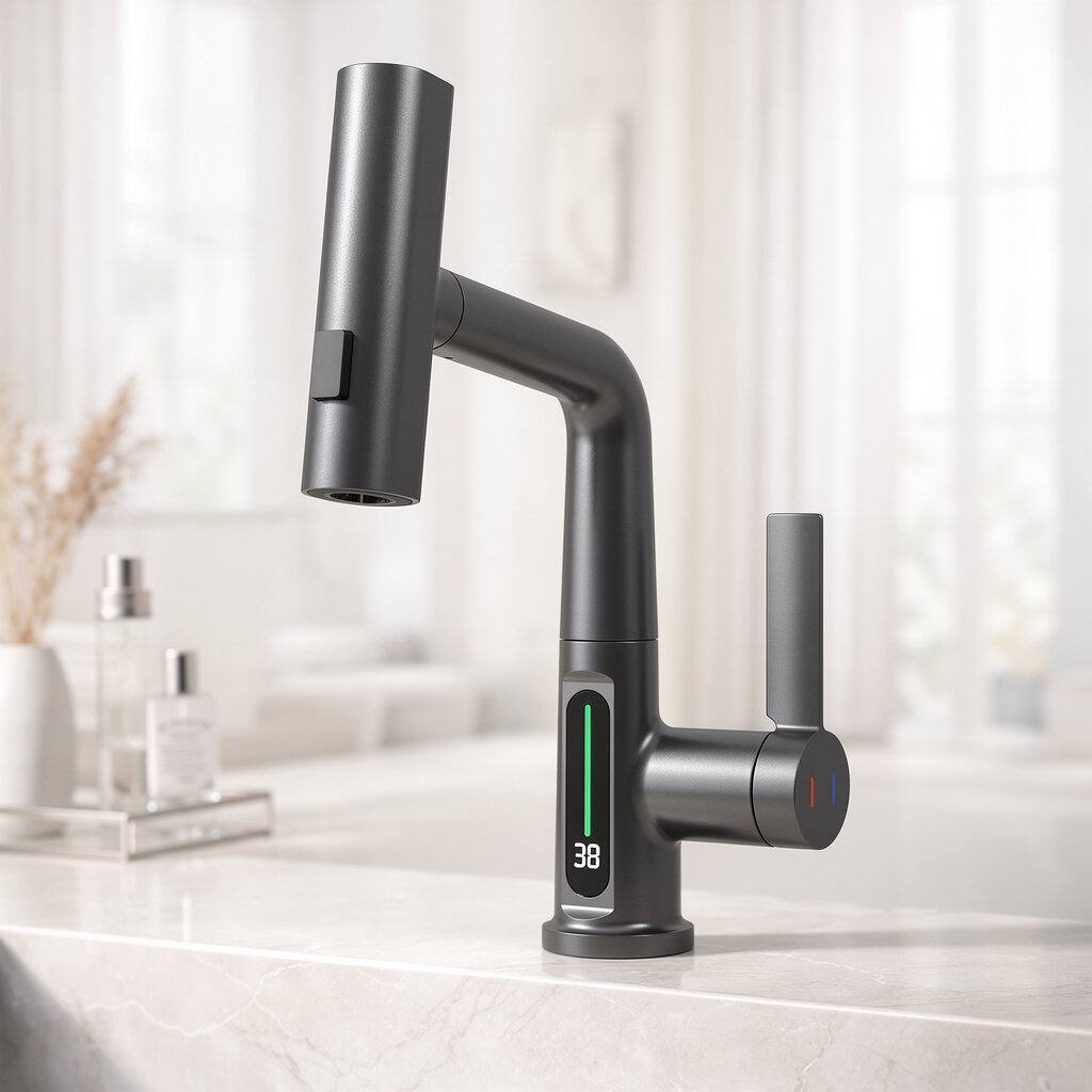 Bateria Kuchenna | Bateria Kuchenna Z Wyciąganą Wylewką-Faucet-Polizatto